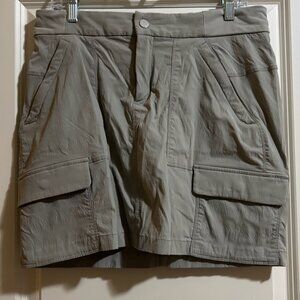 Athleta Womens Trekkie Skort Size 12 Olive Green